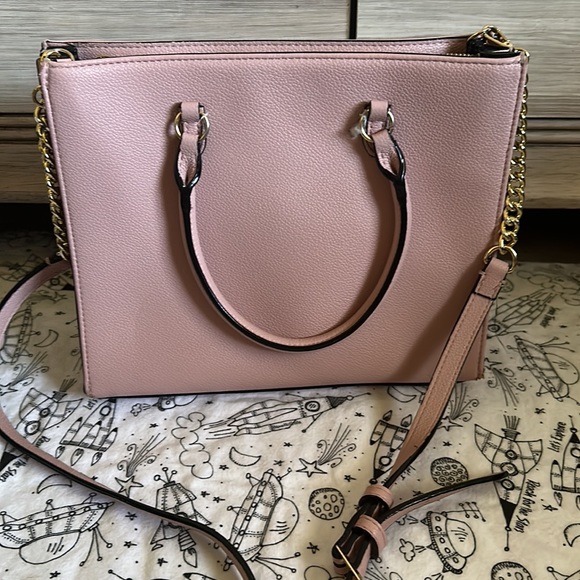 Victoria Secret Dust Rose Structure Satchel Purse - Picture 8 of 10